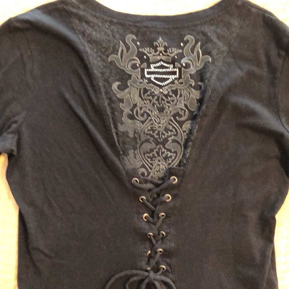 Harley Davidson ladies long sleeve shirt size medium - Picture 3 of 4